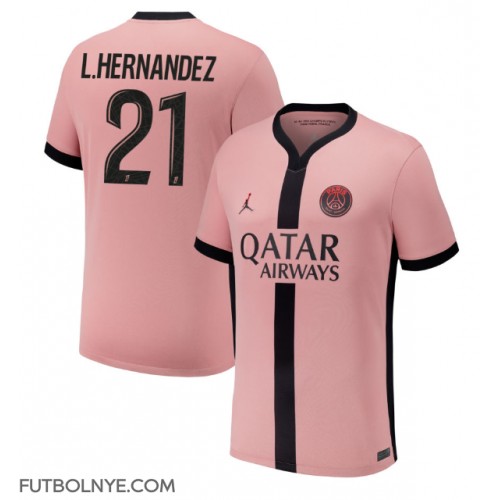 Camiseta Paris Saint-Germain Lucas Hernandez #21 Tercera Equipación 2024-25 manga corta